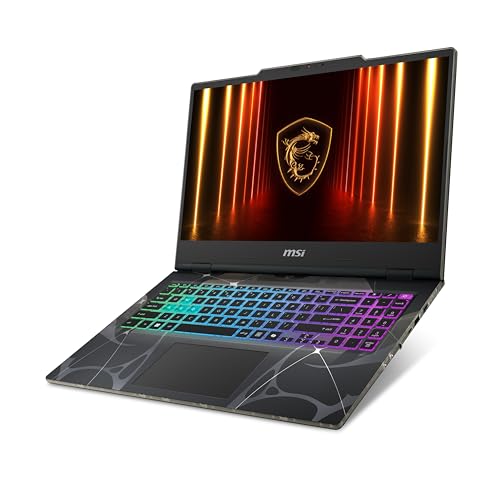 MSI Cyborg A15 AI Ordinateur portable de jeu FHD 144 Hz 15,6 po AMD Ryzen 7 260, NVIDIA Geforce RTX 5050, 16 Go DDR5, 1 To NVMe SSD, Type C, Wi-Fi 6E, Win 11 Home noir translucide B2HWEKG-074US