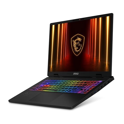 MSI Crosshair A16 HX 16 QHD 240Hz Ordinateur portable de jeu AMD Ryzen 9-8940HX, NVIDIA Geforce RTX 5060, 16 Go DDR5, 1 To NVMe SSD, Type C, Wi-Fi 6E, Win 11 Home Cosmo Gray D8WFKG-090US