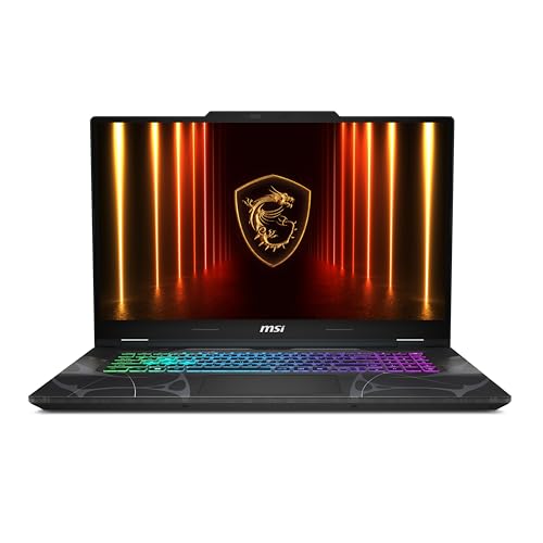 MSI Cyborg 17 Ordinateur portable de jeu 17,3 FHD 144 Hz Intel Core 7-240H, NVIDIA Geforce RTX 5060, 16 Go DDR5, 1 To NVMe SSD, Type C, Wi-Fi 6E, Win 11 Home noir translucide B2RWFKG-074US