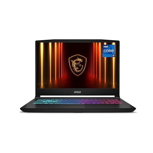MSI Ordinateur Portable de Jeu Katana 15 HX 15,6 Pouces QHD 165 Hz Intel Core i7-14650HX, NVIDIA Geforce RTX 5060, DDR5 16 Go, 1 to NVMe SSD, Clavier RVB, WiFi 6E, Win 11 Home Noir B14WFK-810US