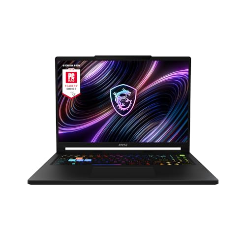 msi Raider A16 HX 16 240 Hz QHD Ordinateur Portable de Jeu AMD Ryzen 9-8940HX, Nvidia Geforce RTX 5080, 32 Go DDR5, 2 to NVMe SSD, Type C, Wi-FI 7, Win 11 Démarrage Core Black B8WI-023US