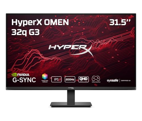HyperX OMEN Moniteur Gaming 31,5 Pouces QHD 200 Hz - OMEN 32q G3 Euro