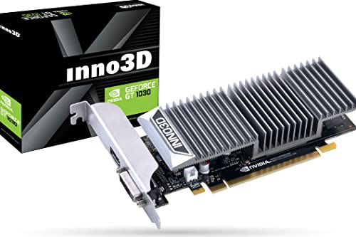 Inno3D N1030-1SDV-E5BL carte graphique GeForce GT 1030 2 Go GDDR5 - Cartes graphiques (GeForce GT 1030, 2 Go, GDDR5, 64 bit, 4096 x 2160 pixels, PCI Express 3.0)