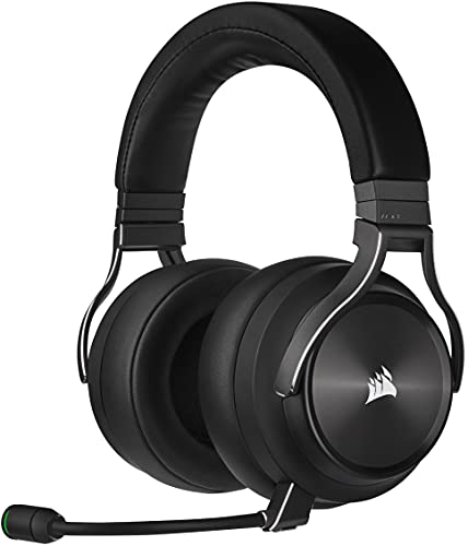 Corsair Virtuoso RGB Wireless XT Casque de Jeu Multiplateforme avec Bluetooth - Dolby Atmos - Microphone Omnidirectionnel - Compatible iCUE - PC, Mac, PS5, PS4, Nintendo Switch, Mobile - Ardoise