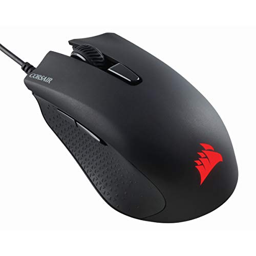 Corsair Harpoon PRO RGB, FPS MOBA Souris Gaming (12000DPI Optique Capteur, Légère, 6 Boutons Programmables, Rétroéclairage LED) - Noire