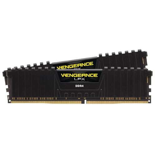 Corsair Vengeance LPX DDR4 RAM 32Go (2x16Go) Jusqu'à 3200MHz CL16 Intel XMP 2.0 Mémoire d'ordinateur - Noir (CMK32GX4M2E3200C16)