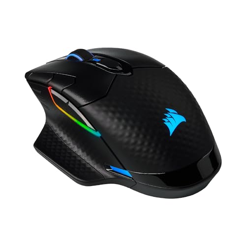 Corsair Dark Core RGB Pro, Souris de Jeu sans Fil – Noir