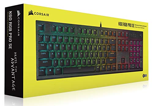 Corsair K60 RGB Pro SE Mechanical Gaming Clavier Noir Anglais