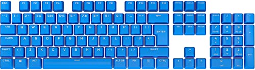 Corsair PBT Double-Shot Pro Kit de touches (touches PBT double tir, murs de 1.5 mm d'épaisseur avec police rétroéclairée, amortisseurs de joint torique inclus) Bleu Elgato