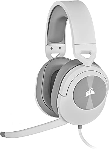 Corsair HS55 Casque de Jeu stéréo (Coussinets d'oreille en Mousse à mémoire de Forme, légers, Microphone omnidirectionnel, PC, Mac, PS5 PS4, Xbox Series X, S, Nintendo Switch, compatibilité Mobile