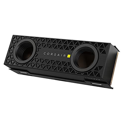 Corsair MP600 Pro XT 2 to Hydro X Edition Disque SSD M.2 NVMe PCIe Gen4 x4 (Vitesses de Lecture Séquentielle jusqu'à 7 100 Mo s et Vitesses d'écriture de 6 800 Mo s, Waterblock Hydro X XM2) Noir