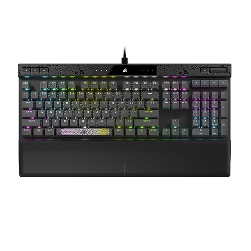Corsair K70 Max RGB Clavier de Jeu Filaire Magnéto-Mécanique - MGX Switches à Actionnement Réglable - PBT Double-Shot Keycaps - Compatible iCUE - AZERTY FR Layout - Gris Acier
