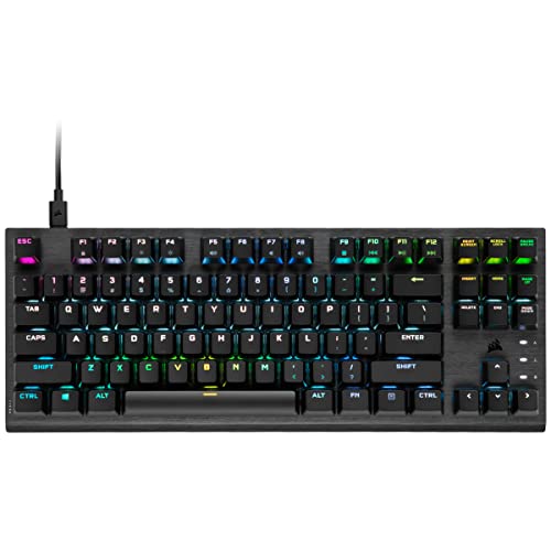 Corsair K60 Pro TKL Clavier de Jeu Filaire Optique-mécanique OPX avec taux d'interrogation de 8000 Hz Noir
