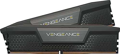 CORSAIR Vengeance DDR5 RAM 64Go (2x32Go) Jusqu'à 5200MHz CL40 Intel XMP 3.0 Mémoire pour Ordinateur de Bureau - Noir (CMK64GX5M2B5200C40)