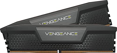 CORSAIR Vengeance DDR5 RAM 64Go (2x32Go) Jusqu'à 5600MHz CL40 Intel XMP 3.0 Mémoire pour Ordinateur de Bureau - Noir (CMK64GX5M2B5600C40)