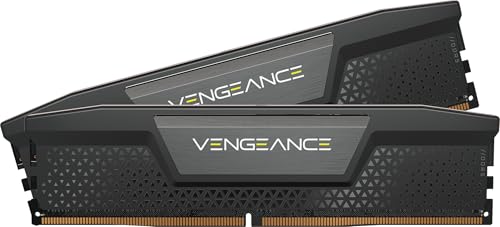 CORSAIR Vengeance DDR5 RAM 96Go (2x48Go) Jusqu'à 5600MHz CL40 Intel XMP 3.0 Mémoire pour Ordinateur de Bureau - Noir (CMK96GX5M2B5600C40)