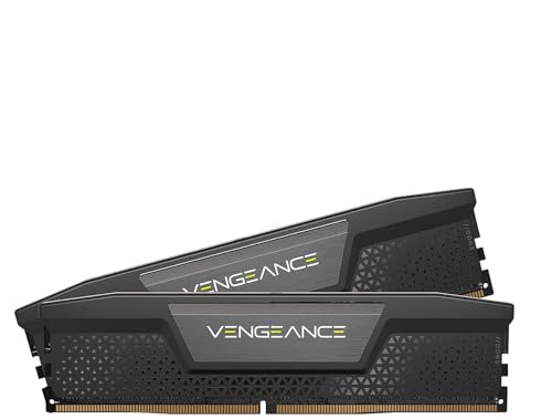 CORSAIR Vengeance DDR5 RAM 16Go (2x8Go) Jusqu'à 5200MHz CL40 Intel XMP 3.0 Mémoire pour Ordinateur de Bureau - Noir (CMK16GX5M2B5200C40)