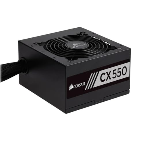 CORSAIR CX550 80 PLUS Bronze Non Modulaire Faible Bruit ATX 550 W Alimentation – Royaume-Uni – Noir