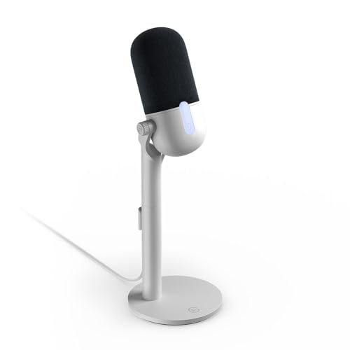 Elgato Wave Neo – Micro USB à condensateur, bouton Mute, pour jeux, streaming, visio et enregistrement de voix sur Teams Zoom OBS Twitch YouTube, etc., plug-and-play, compatible PC, Mac, iPad, iPhone