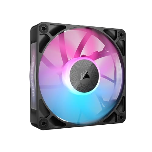 CORSAIR iCUE Link RX120 RGB 120mm Ventilateur PWM - Palier à Dôme Magnétique - Ventilateur Simple - Noir