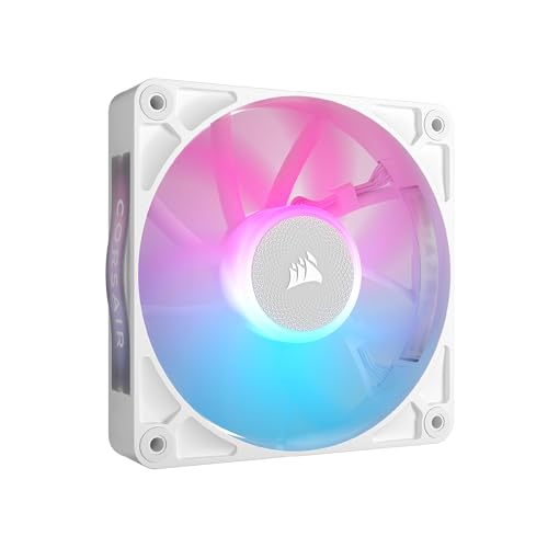 CORSAIR iCUE Link RX120 RGB 120mm Ventilateur PWM - Palier à Dôme Magnétique - Ventilateur Simple - Blanc
