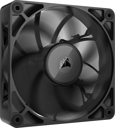 CORSAIR iCUE Link RX120 Max 120mm PWM Ventilateur Épais – Pression Statique Élevée – Liquid Crystal Polymer – Palier à Dôme Magnétique – Ventilateur Unique – Noir
