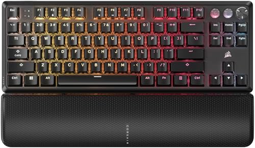 Corsair K70 Pro TKL RGB Clavier de Jeu Magnétique Mécanique Filaire - Commutateurs Corsair MGX Hyperdrive Prélubrifiés - Déclenchement Rapide à Effet Hall-Effect - 8000Hz Hyper-Polling - QWERTY NA -