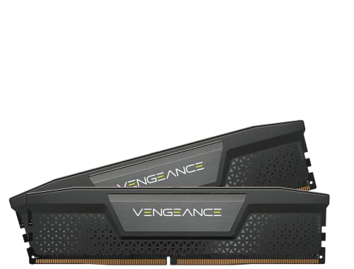 CORSAIR Vengeance DDR5 RAM 32Go (2x16Go) Jusqu'à 6000MHz CL38 Mémoire Informatique Compatible Intel XMP iCUE - Noir (CMK32GX5M2B6000C38)