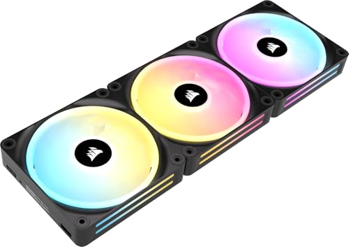 CORSAIR iCUE LINK QX120 RGB à Dôme Magnétique de 120mm Ventilateurs - Noir