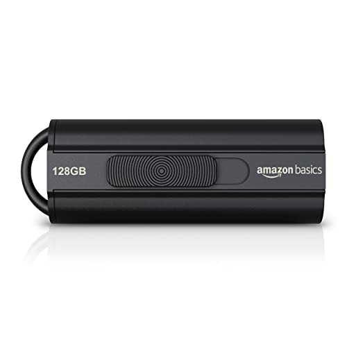 Amazon Basics 128 GB Clé USB 3.1, vitesse de lecture maximale de 130 Mo s, Noir