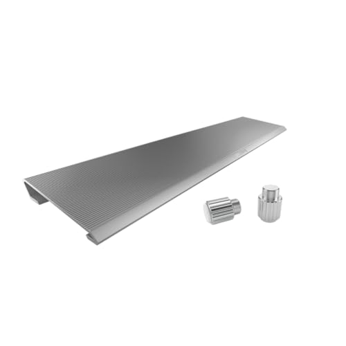 CHERRY AC 3.3 Repose-poignets ergonomique en aluminium et pieds détachables, accessoires d'origine pour clavier de jeu CHERRY MX Board 3.0 S, fixation rapide, blanc
