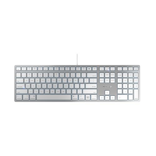 CHERRY KC 6000C for Mac Clavier USB QWERTY Anglais américain Argent