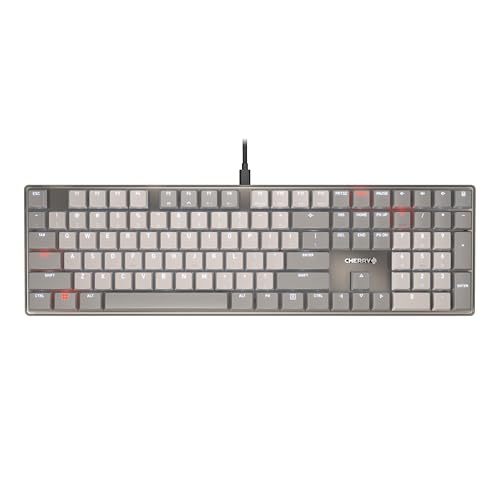 Cherry KC 500 MX LP Clavier mécanique à profil bas | Design fin | Éclairage blanc | Touches PBT New MX LP 2.0 Switches