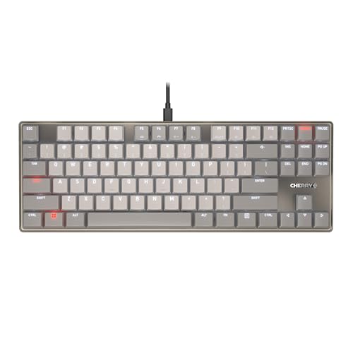 Cherry KC 500 MX LP TKL Clavier mécanique à profil bas | Design compact | Éclairage blanc | Touches PBT | Nouveaux commutateurs MX LP 2.0