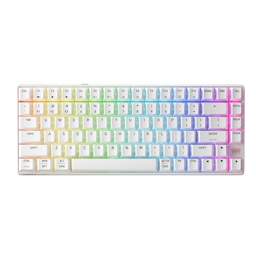 CHERRY XTRFY K33 Clavier de jeu compact sans fil, 75 Mem-Mechanical - Multi-appareils - Bluetooth - 2,4 GHz et mode filaire - Éclairage RVB - IP54 - Résistant à la poussière et aux éclaboussures