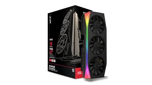 XFX Mercury AMD Radeon RX 9070XT OC Gaming Edition avec RVB 16 Go GDDR6, HDMI 3xDP, AMD RDNA™ 4 (RX-97TRGBBBA)
