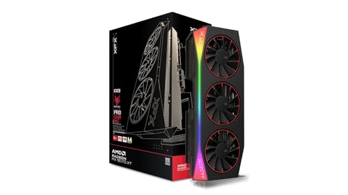XFX Mercury AMD Radeon RX 9070XT OC Magnetic Air Edition avec RVB 16 Go GDDR6 HDMI 3xDP, AMD RDNA™ 4 (RX-97TMARGBA)
