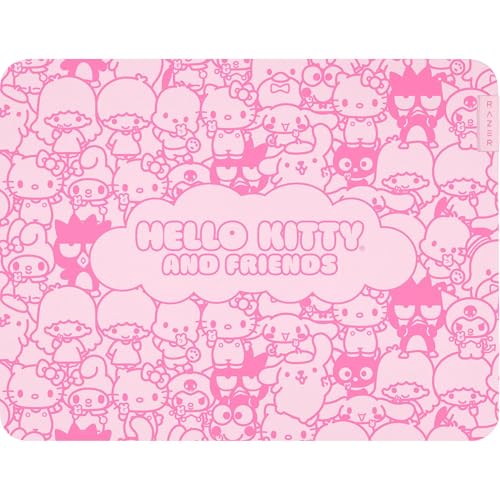 Razer Gigantus V2 Tapis de Souris de Jeu en Tissu (Moyen) Surface en Tissu Micro-tissé texturé – Mousse de Caoutchouc épaisse Haute densité – Base antidérapante – Édition Hello Kitty Friends