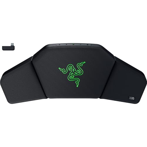 Razer Clio Coussin de tête de Haut-Parleur sans Fil THX Spatial Audio activé – Double Haut-parleurs intégrés en Champ Proche – Plusieurs configurations Audio – Deux Pilotes de 43 mm cône en