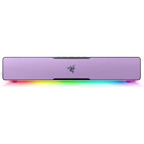 Razer Leviathan V2 X Barre de Son pour PC - Design Compact - Chroma RGB - Alimentation USB de Type C - Bluetooth 5.0 - pour PC, Ordinateur Portable, Smartphone, Tablette et Nintendo Switch - Kuromi