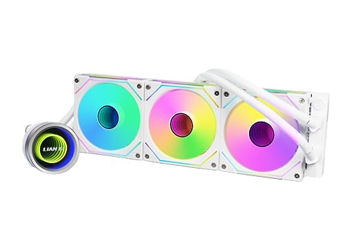 Lian Li GA2T36INW Galahad II Trinity 360 AIO Refroidisseur liquide pour processeur 360 mm – Radiateur ARGB à chaîne en série UNI Fan SL-INF – Intel® LGA 1700, 1200, 115X, prises AMD® AM5 AM4 – avec