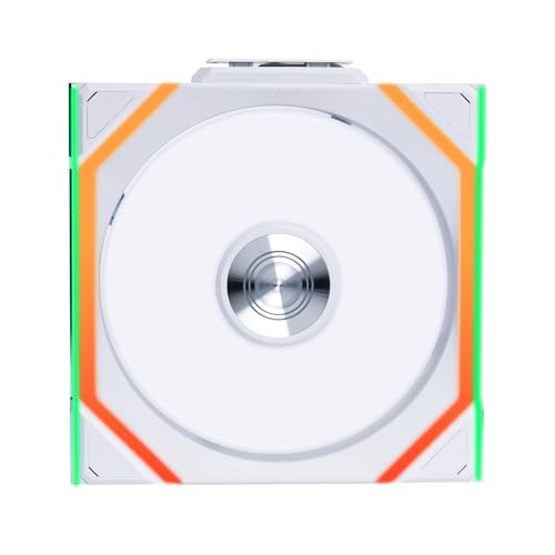 Lian Li UNI Fan SL – Wireless 120 – Lot unique – Ventilateur ARGB pour boîtier PC – Signal sans fil 2,4 GHz pour contrôle RVB et ventilateurs – Contrôleur sans fil L non inclus et requis – Blanc