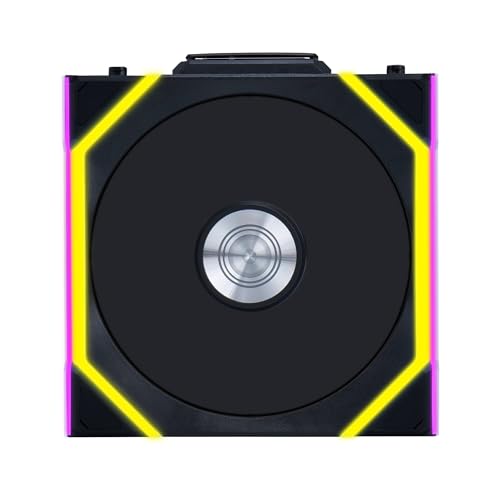 Lian Li UNI Fan SL-Wireless 120 – Lot unique (lame inversée) – Ventilateur ARGB sans connecteur sans fil, design en chaîne, effets d'éclairage personnalisables, faible bruit, noir (12RSL1W1B)