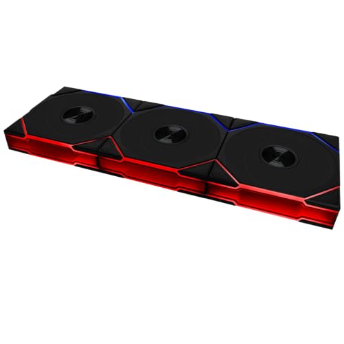 Lian Li UNI Fan TL 120 Wireless - Lot de 3 contrôleurs sans fil 2,4 GHz inclus - Daisy Chain Infinity Mirror Design - Contrôleur demandé pour utilisation. - Noir (12TL1W3B)