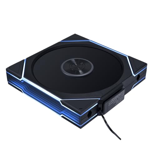 Lian Li UNI Fan TL Wireless 140-Single Pack (Reverse Blade) - Signal sans fil 2,4 GHz - Ventilateur ARGB 140 mm - Miroir infini - Chaîne en marguerite - Contrôleur d'éclairage de synchronisation non