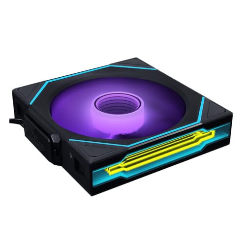 Lian Li UNI Fan SL-Infinity Wireless 120 Lot de 120 ventilateurs à signal sans fil ARGB 2,4 GHz avec double miroir infini et contrôleur non inclus et requis Noir