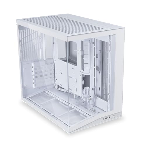 LIAN LI O11D MINI V2 | Boîtier d'ordinateur compact ATX Mid Tower Airflow | Vue panoramique | Débit d'air entièrement ventilé | I O réglables | Pas de piliers | Gestion des câbles |