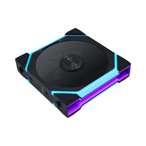 Lian Li UNI Fan SL Flex Lame normale 120 mm (non inverse), paquet unique | Manette non incluse, noir (12SL1F1B)