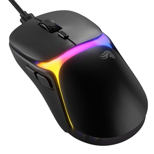 GLORIOUS Gaming - Souris Gaming Filaire Modèle O3 - Ultralégère 54 g, Switch optiques 130M clics, Capteur BAMF 3.0 30k DPI, Suivi 750 IPS, Accélération 50 G, Compatible Toutes Prises en Main - Noire