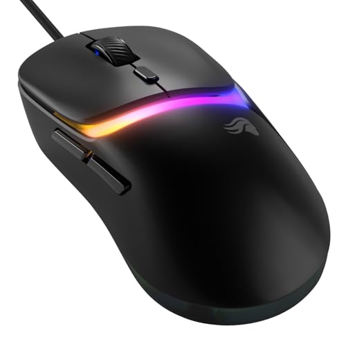 GLORIOUS Gaming - Souris Gaming Filaire Modèle D3 - Ultralégère 57 g, Switch optiques 130M clics, Capteur BAMF 3.0 30k DPI, Suivi 750 IPS, Accélération 50 G, Compatible Toutes Prises en Main - Noire